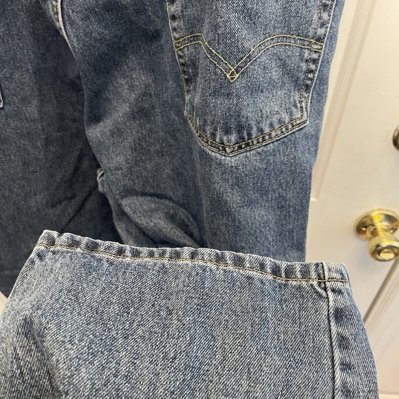 Levis 550 Jeans Men 46 x 30 Blue Denim Loose Baggy Fit‎ Straight Leg Light Wash - Picture 4 of 8